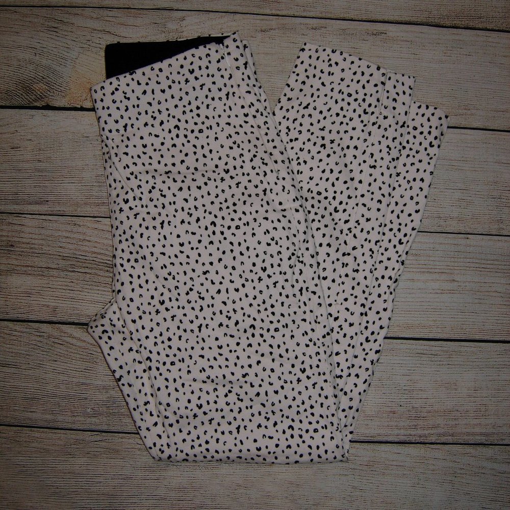 Old Navy Black White Leopard Print Pants 4